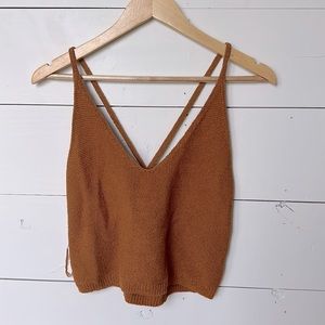 Knit crop top